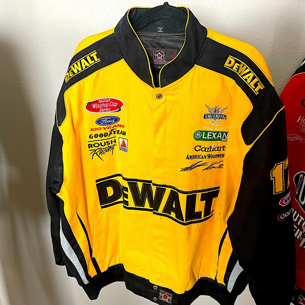 DEWALT Matt Kenseth Nascar Winston Cup Series Yellow Racing Jacket - # 17